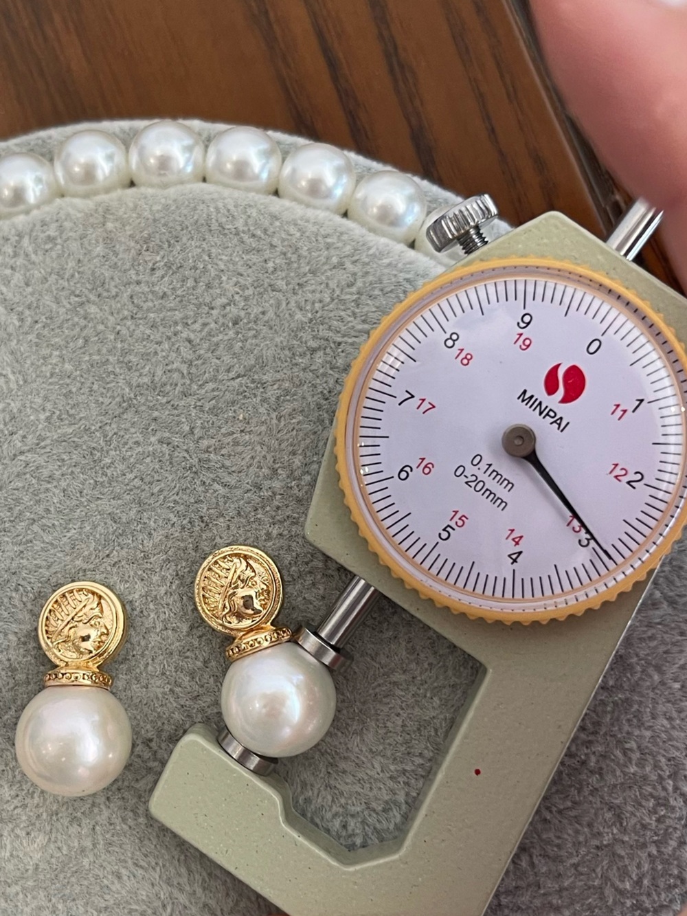 Genuine Pearl & Gold Coin Drop Earrings - Elegant Women’s Jewelry 54 - Picture 5 of 5